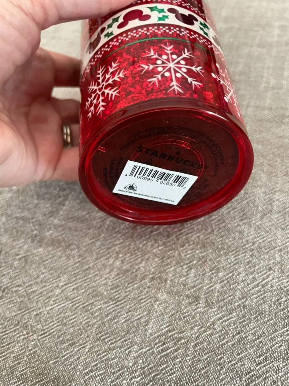 Starbucks Disneyworld 2025 Holiday Christmas Red Tumbler Cup 24 oz NEW!